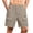 #570-Khaki, variant on Men's Ribbed Cargo Shorts | Elastic Waist Loose Fit Casual Workwear Shorts (Multiple Solid Colors) Gifts