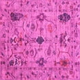 thumbnail image 1 of Ahgly Company Indoor Square Oriental Pink Traditional Area Rugs, 4' Square, 1 of 4