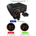 thumbnail image 4 of USB Socket Motorcycle Handlebar & Rear Mirror Waterproof Fast Charger Phone Power Adapter Digital Voltmeter Thermometer, 4 of 5