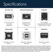 Microsoft - Surface Pro - 13 Touchscreen - Snapdragon X2 Plus (10 Core) 2026 -16GB Memory - 512GB SSD - Device Only (12th Edition) Platinum