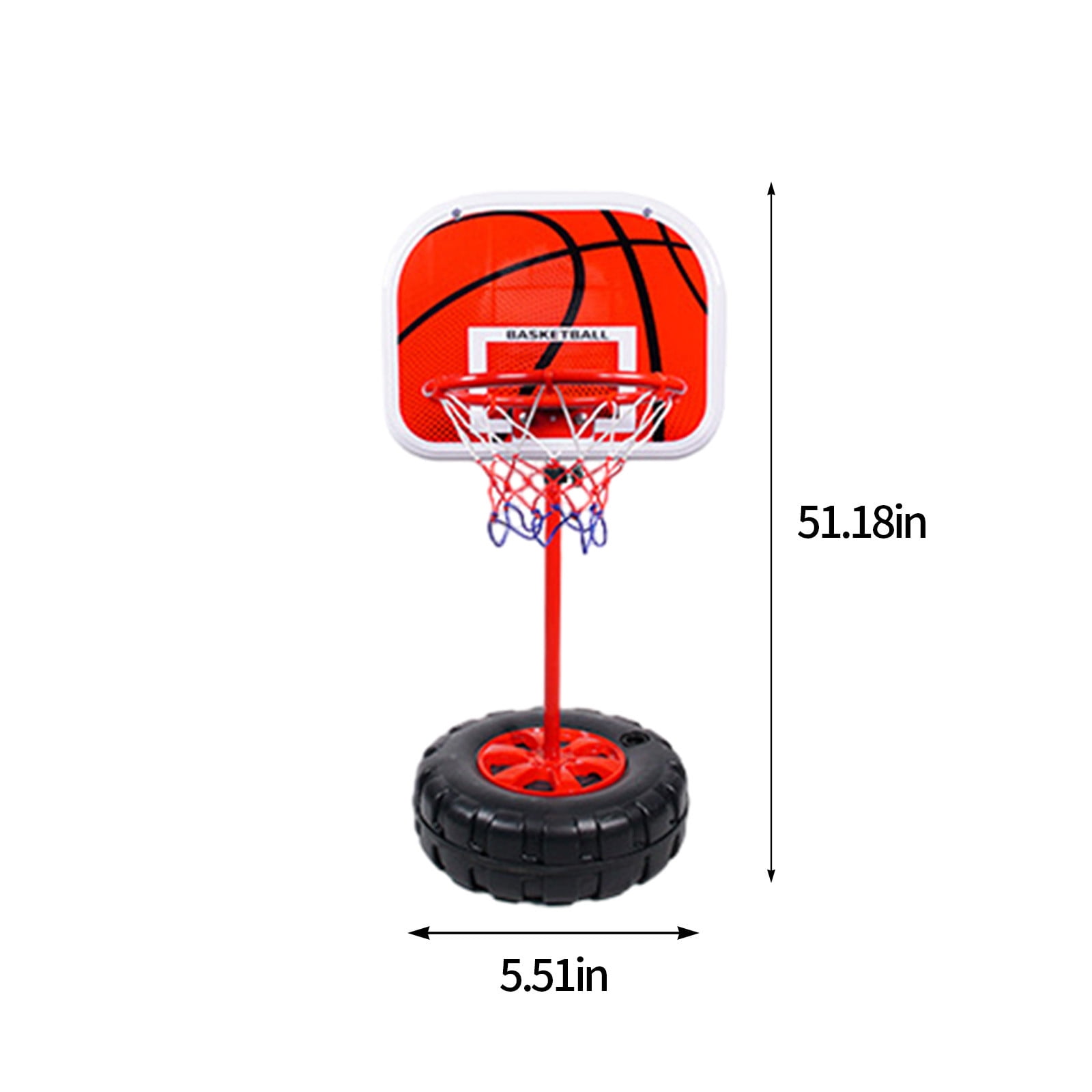 Easter Decorations Kokovifyves Clearance Sales Outdoor Kids Mobile Basketball Hoop with Fillable Base Indoor Outdoor Portable Shooting Game Equipment Height Adjustable