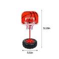 Fufafayo Clearance! Kids Mobile Basketball Hoop With Fillable Base