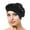 Black, variant on Tittly Bandanas for Women Head Scarf Cap Cover Headwear Wrap Pre-Tied Hat Braid Ethnic Hair Head Turban Baseball Caps Bandana Turbans for Women Black One Size