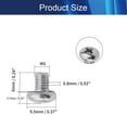 thumbnail image 2 of HUGFEGWE 50Pcs M5x6mm Machine Screws Phillips Pan Head Screws Bolts 0.8mm Pitch 304 Stainless Steel Fully Threaded Short Thread Rod Small Screws for Instruments Archery Tab Portable Monitor, 2 of 7