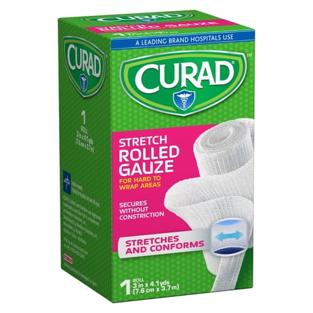 Curad Cotton Bandage Roll, 3"