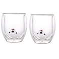 thumbnail image 1 of Taza de Cristal Creativa de Doble Pared con Oso y Perro 260 ml, 1 of 9