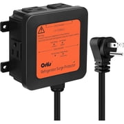 Ortis 4-Outlet Refrigerator Surge Protector with Time Delay, 1200J, Power Cord (1.3ft), Protects Against Spikes, Brownouts & Power Outages, Voltage Guard for Refrigerators 27 cu. ft. or More