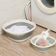 thumbnail image 2 of Lavabo rectangular, lavabo cuadrado, lavabo plegable medio azul y blanco 25,8*8,5 CM oso de fresa Electrónica, 2 of 5