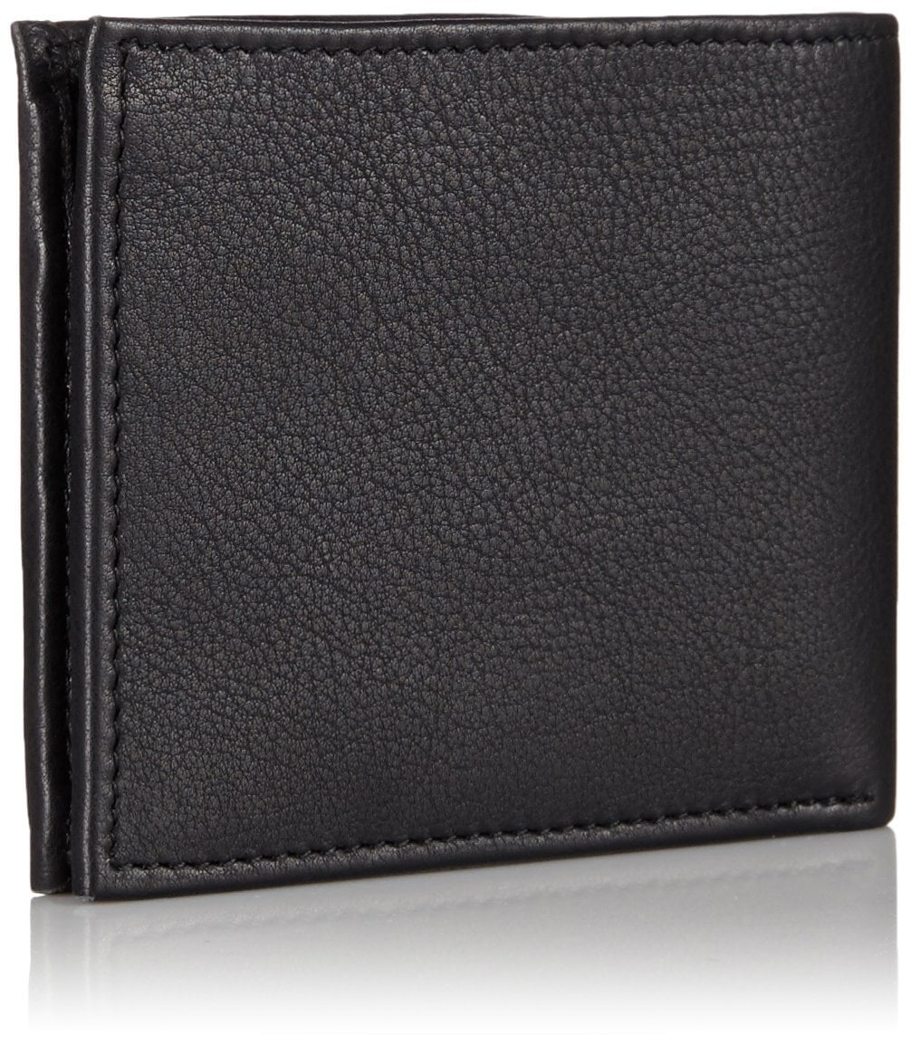 Alpine Swiss Mens Wallet Genuine Leather Divided Bill Section Flipout Id Bifold