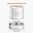 thumbnail image 2 of KFFKFF Fire Pit Stand for Solo Stove Bonfire,19.5 Inch Smokeless Fire Pit Ring,Stainless Steel Fireplace Stove Ranger Support Frame Accessory, 2 of 9