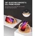 thumbnail image 4 of Lámpara de noche inalámbrica COLSUR, lámpara de mesa táctil, luz nocturna LED con cargador de inducción con certificación Qi, luz nocturna táctil con brillo ajustable de 3 niveles., 4 of 5