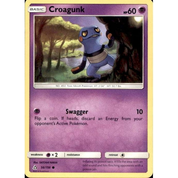 Pokemon Ultra Prism Croagunk #56
