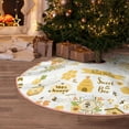 thumbnail image 5 of Balery Farm Bee Cute Honey Printed Christmas Tree Skirt , Merry Christmas Party Christmas Tree Decoration,Adjustable Tree Skirt-30", 5 of 6