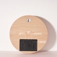 thumbnail image 4 of Reloj de pared digital Inteprter liviano Estilo único 19,5 cm beige, 4 of 6