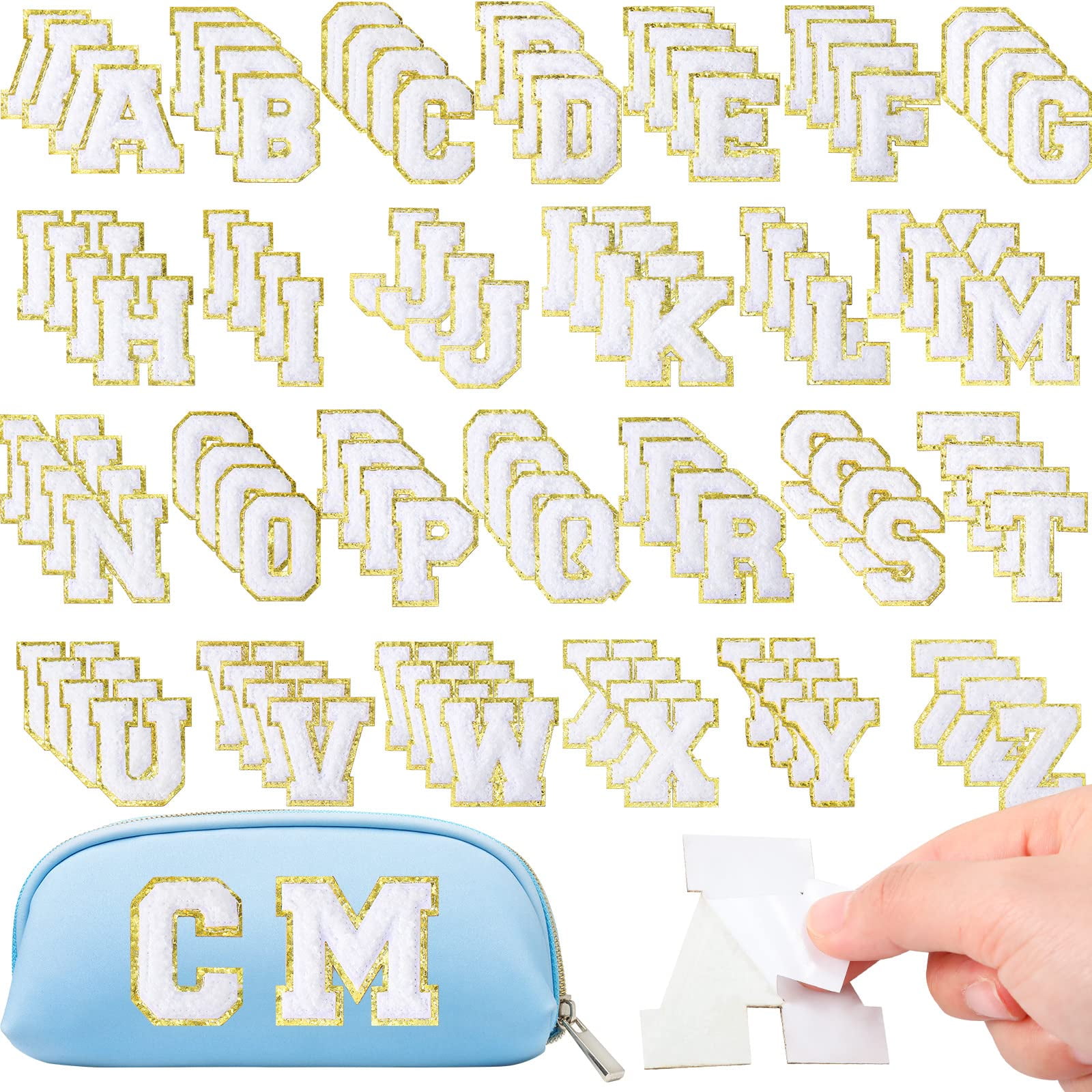 26pcs Yellow Chenille Letters A-Z Iron-on Patch, Letters Patch, Words  Patch, Custom Letters Patch, Alphabet Letters, Iron-on Patches