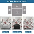 thumbnail image 6 of HELLHERO Tropical Plant Print Lazy Boy Chair Covers Slipcover 4 Piece Recliner Cover 1 Seat Extra Large Fitted Cover for Recliner Chair with Foot Rest, 6 of 8