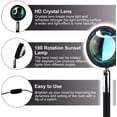 thumbnail image 4 of FYBTO Sunset Lamp Projection Light, 180 Degree Rotation for Photography, Rainbow Projection Lamp, Night Light Projector Led Lamp for Bedroom Living Room Decor and Home Party (Sunset), 4 of 5