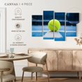 thumbnail image 5 of Elephant Stock Modern Tennis Ball Wall Art - Horizontal Multi Panel Canvas - Living Room Wall Decor - Sports Multi Panel - Blue And Green Decor - 68" x 42", 5 of 8