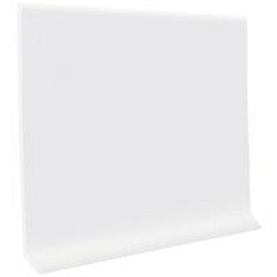 Roppe 2-1/2 In. x 4 Ft. Snow White Vinyl Dryback Wall Cove Base Pack of 16