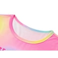 thumbnail image 3 of Beezizac Teen/Little Girls Nightgown – Summer Short Sleeves Sleepwear Rainbow Game Nightdress Pajama Size 6, 3 of 7