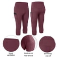 thumbnail image 3 of Top deportivo de invierno negro de felpa para mujer, para correr, yoga, de manga larga, elástico, ajustado, con cuello redondo, 4/S,:;:;, 3 of 7