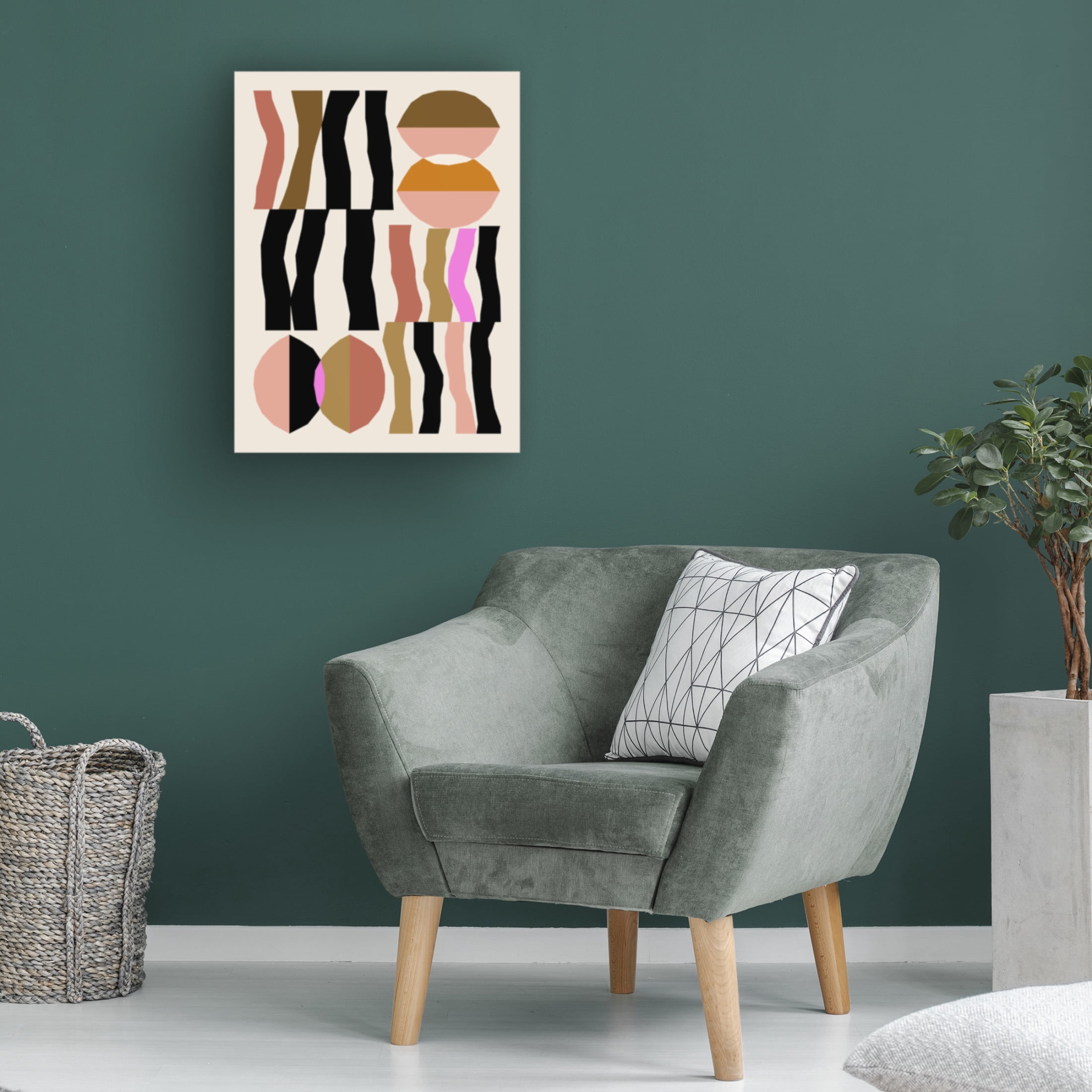 Trademark Fine Art NKTN Abstract composition 26 Canvas Wall Art