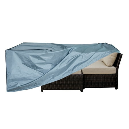 Wicker Furniture Covers Australia ORNO TTOBE 83 Inch Long Outdoor Patio Furniture Cover for Wicker Furniture Set, Blueish Grey ()