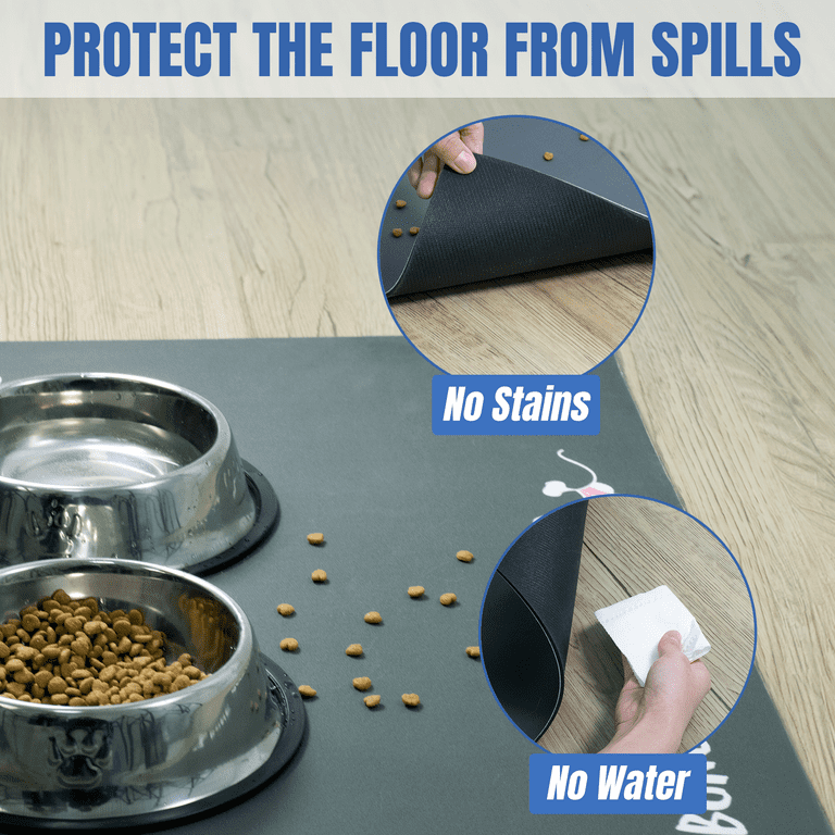 Large mat for dog water bowl online