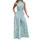 thumbnail image 1 of Gibobby pantalones siameses color liso Mono de mujer con estampado informal, mono de mujer, mono de bolsillo largo, correa suelta(Azul， L), 1 of 5