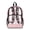 Pink Polka Dot Bow, variant on ZIATUBLES Clear Backpack, Heavy Duty Fabric & PVC Transparent Bookbag with Construction Vehicles Print, Large Capacity See Through Backpack for School College Work Travel Security
