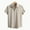 Khaki, variant on ZZwxWA Men's Short Sleeve Dress Shirts with Pocket Single Breasted Solid Lapel Formal Shirt My Order