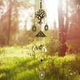 thumbnail image 4 of Farfi Wind Chime Retro Style Wall-mounted Money Tree Shape Antique Backyard Hanging Metal Wind Bell Home Decoration (Golden), 4 of 11