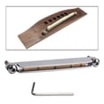 thumbnail image 4 of 1pc Steel Acoustic Guitar Bridge Adjustable Saddle Rail Repair Replace Old Accs, 4 of 8