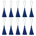 thumbnail image 1 of Unique Bargains 6.5' Silky Bookmark Tassels with Loop for DIY Craft Accessory, 20Pack Dark Blue, 1 of 5