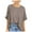 Coffee, variant on Giftesty Tops for Women Women Oversized T-Shirt Summer Casual Loose Fit 5/4 Sleeve Short Sleeve Solid Macaron Color Loose Tee Tops