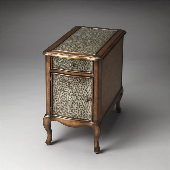 Butler Specialty Heritage Bosworth End Table In Hammered Metal
