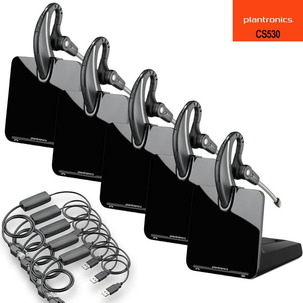 Plantronics CS530 Wireless Headset System + APU72 Hook Switch Cable