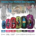 thumbnail image 3 of Bolsa de lona Bago grande de 80 litros para viajes para mujeres y hombres con compartimento para zap, 3 of 8
