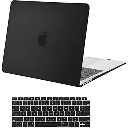 MacBook Pro 13 inch Case M2 2022, 2021, 2020-2016 A2338 M1 A2251 A2289 A2159 A1989 A1708 A1706, Plastic Hard Shell &Keyboard Cover Black