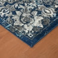 thumbnail image 5 of Luxee Designs Alexandria Collection 4x6 Area Rug, Medallion Rugs for Living Room, Bedroom, Kitchen, Office, Pet Friendly, Low Pile, High Traffic Area, Stain Resistance - Ivory/Navy, 5 of 5