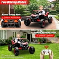 thumbnail image 3 of iYofe 24V Ride On UTV Car with Remote Control, Battery Powered Ride On Toys for Kids, 4 Wheels Ride on Vehicle with Music, USB, Bluetooth, Electric Cars for Kids Boys Girls 3-8 Ages Gifts, Red, 3 of 8