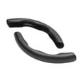 thumbnail image 2 of Car Steering Wheel Grip Carbon Fiber Pattern Anti Slip Segmented Steering Wheel Protector Cover for Comaro Tahoe Silverado Black, 2 of 14