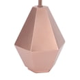thumbnail image 2 of Lambs & Ivy Rose Gold Modern Hexagon Nursery Lamp with Shade & Bulb, 2 of 4