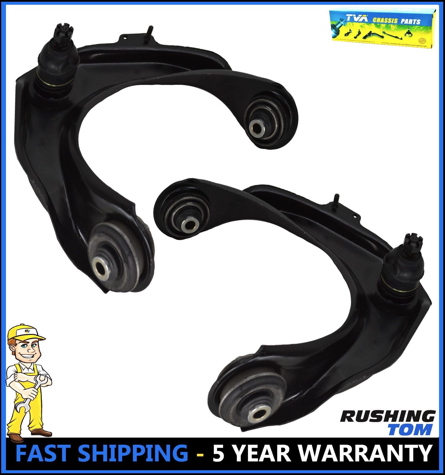 2 Front Upper Control Arm with Ball Joint for Honda Accord Acura TL CL