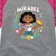 thumbnail image 3 of Disney's Encanto - Mirabel Floral Butterflies - Toddler And Youth Girls Raglan Graphic T-Shirt, 3 of 5