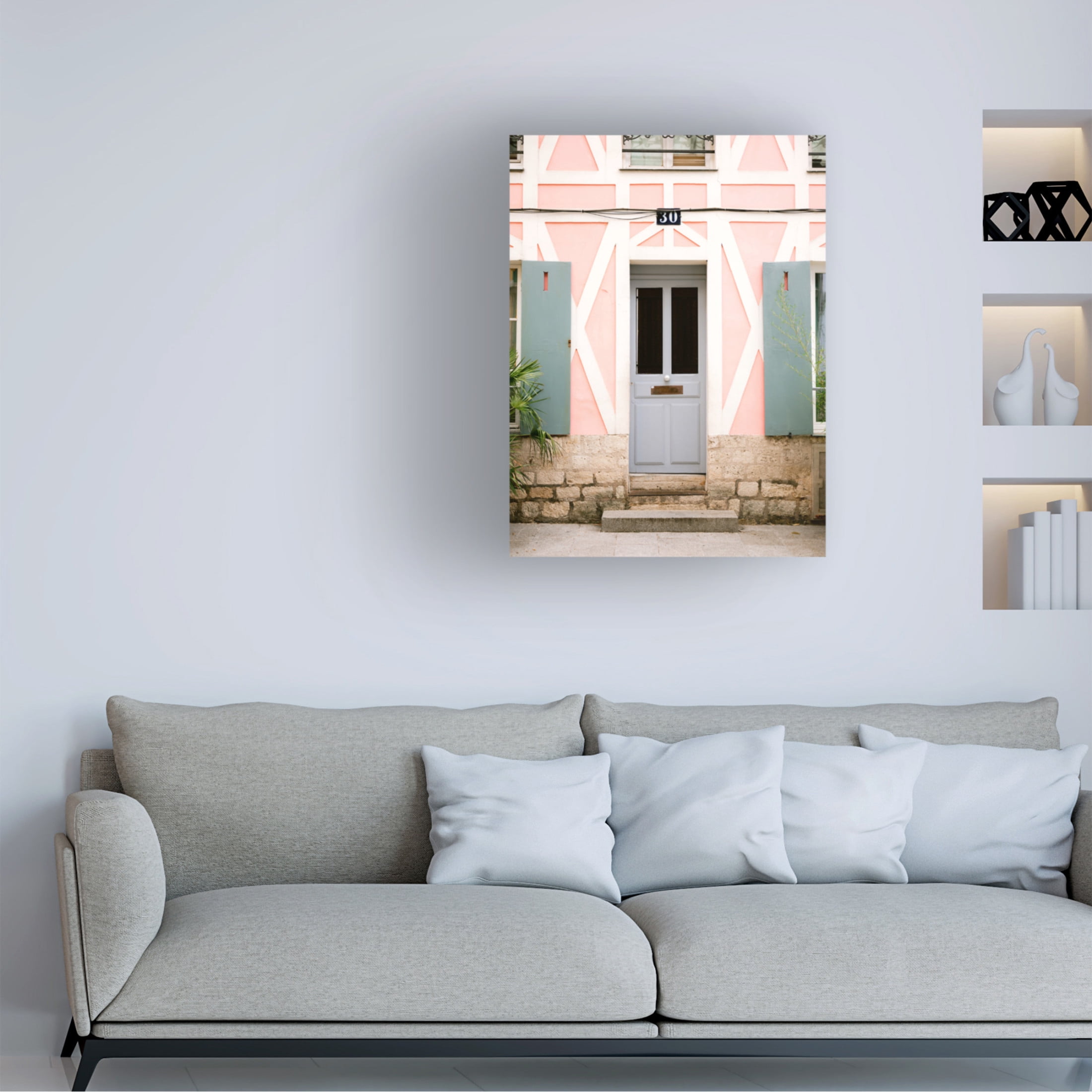 Trademark Fine Art Raisa Zwart Rue de Cremieux number 30 Paris Canvas Wall Art