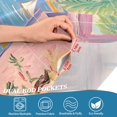 thumbnail image 5 of Yayeee Kitchen Curtains Tier Set of 2 Light Filtering 57"x24" Over Sink Window Panels, Pink Seaside Boat, 5 of 7