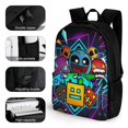 thumbnail image 3 of Geometry Dash Casual Backpack Shoulder Bag Daypack Computer Bag with Pocket High Capacity Schoolbag for Student College, 3 of 8