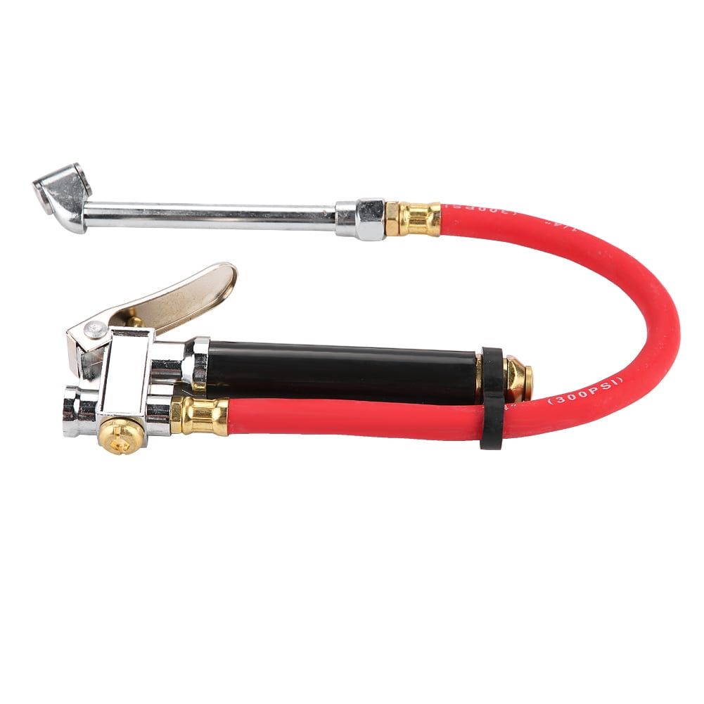 FLAMEEN Tire Inflator Gauge, Tire Pressure Filler Aluminum Alloy For Vehicles Trucks Motorcycles