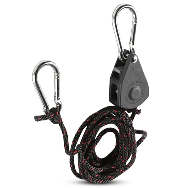 Growing Light Rope Ratchet Hanger Tent Growing Lights Rope Greenhouse Tie Down Fixture Retractable Gear Garden Outdoor Shade Fix Accessories 2m